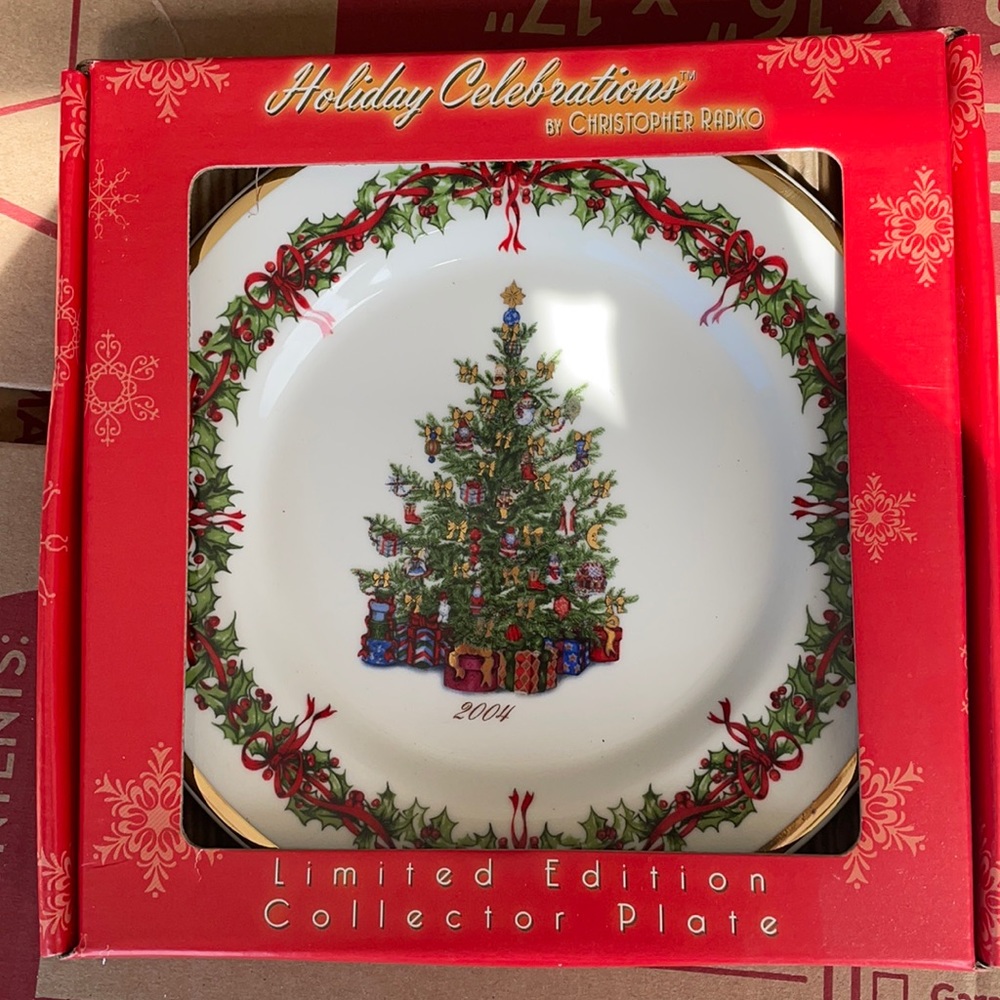 Limited edition Christopher Radko collector plate.